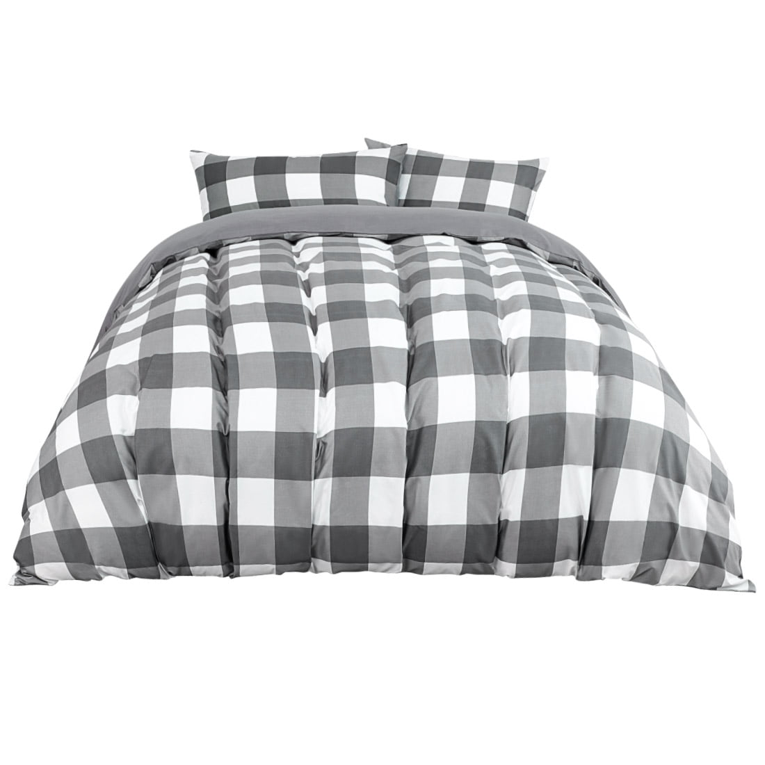 Checkered Duvet Cover Comforter Cover Bedding Set Black and White Twin