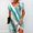 Green, variant on Women's Summer Seaside Fashion Casual Printed Short Sleeve Round-Neck Dress