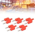 thumbnail image 4 of 2 Way Banana Plug, Double Row  Conductivity Strong Connectivity Dual Banana Plug 1 Female To 2 Male  For Electronic Instruments Red, 4 of 8