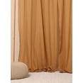thumbnail image 7 of The Art Box Linen Curtains for Bedroom Living Room Tie Top Window Curtain Drapes, 2 Pack, Camel , 52w x 63l inch, 7 of 7