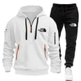 thumbnail image 4 of Ropa deportiva de moda 2024, pantalones y sudaderas con forro polar y cremallera, conjunto de dos tallas para hombre, sudadera con capucha, chándal, pieza con cremallera, sudadera con capucha S-3XL, 4 of 5