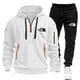 thumbnail image 3 of Ropa deportiva de moda 2024, pantalones y sudaderas con forro polar y cremallera, conjunto de dos tallas para hombre, sudadera con capucha, chándal, pieza con cremallera, sudadera con capucha S-3XL, 3 of 4