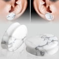 thumbnail image 4 of Stone water drop auricle 5-25mm ear extender piercing jewelry----19mm amethyst--Product code 77573 19mm amethyst, 4 of 4