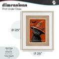 thumbnail image 3 of Vintage Black Cat Stamp Birch Framed Print Under Glass, design by Arlington Prints, 3 of 10