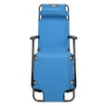 thumbnail image 2 of SalonMore Foldable Steel Outdoor Chaise Lounge - Blue and Black, 2 of 9