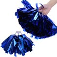 thumbnail image 5 of Pompones de porristas, pompones de anillo para fiesta de baile, competición deportiva escolar (azul), 5 of 5