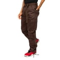 thumbnail image 4 of G-Style USA Men's Relaxed Straight Fit Work Cargo Pants 6CP01 - Brown - 30/30, 4 of 5