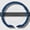 D-type [Blue] Laser Carbon Fiber Pattern, variant on Car steering wheel cover - carbon fiber texture - four seasons anti-slip - card-type cover
