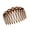 Brown, variant on AGIUFGS Resin Hair Side Comb with Braided Edge, Festive Holiday Designs, for Home Use