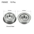 thumbnail image 2 of F605ZZ Flange Ball Bearing 5x14x5mm Double Metal Shielded (GCr15) Chrome Steel Bearings 10 pcs, 2 of 3
