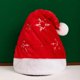 thumbnail image 1 of Gorro de Navidad de felpa para mujer, gorro de Navidad con costuras rojas y verdes, decoraciones navideñas para adultos y niños, gorros de invierno, regalo de Papá Noel para el hogar, 1 of 4