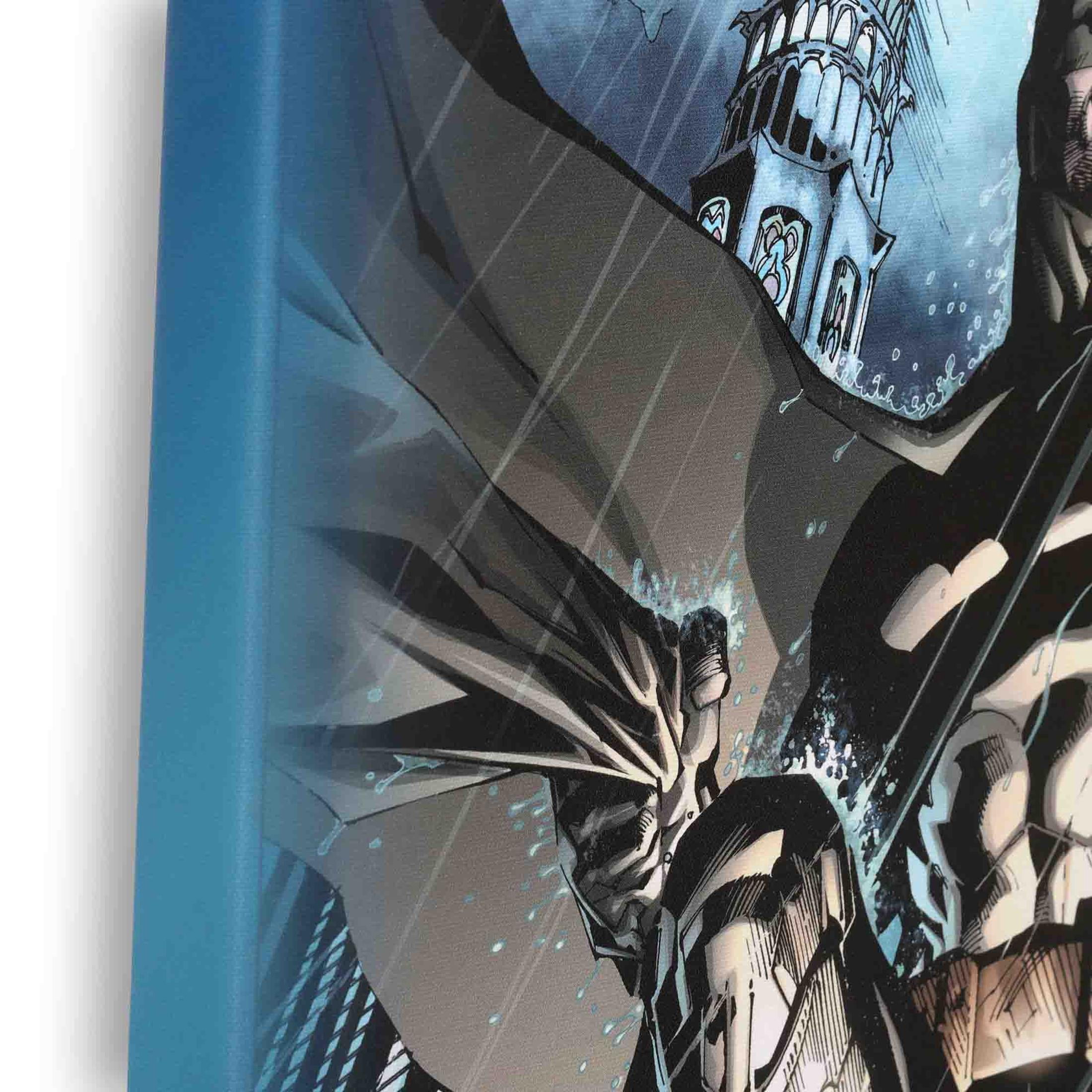 DC Comics Batman Gotham City Gallery Wrapped Canvas Wall Decor - Large Batman Wall Art for Man Cave or Movie Room