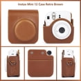 thumbnail image 2 of HAHDAXIA Protective Case for Fuji Instax Mini 12 Instant Camera/Polaroid Mini 12 Camera - PU Leather Camera Case with Camera Bag - Adjustable Shoulder Strap, brown, Reteo, 2 of 7