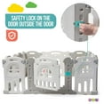 thumbnail image 4 of PurelyGoods  Foldable Baby Playpen 14 Panel - Kids Safety Activity Play Center - Safety Play Yard Play Pens for Babies - Safety Gates for Indoor and Outdoor Play - Adjustable Shape, 4 of 8