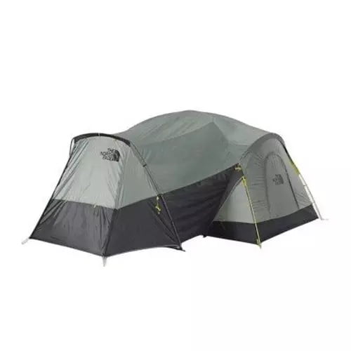 The North Face Wawona 8-Person Camping Tent, Agave Green/Asphalt Grey