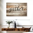 thumbnail image 3 of Elephant Stock Gather Typography I Wall Sign Wall Art - Horizontal Canvas Wall Art - Hallway Wall Decor - Wall Signs Canvas - Brown And Beige Decor - 39" x 26", 3 of 8