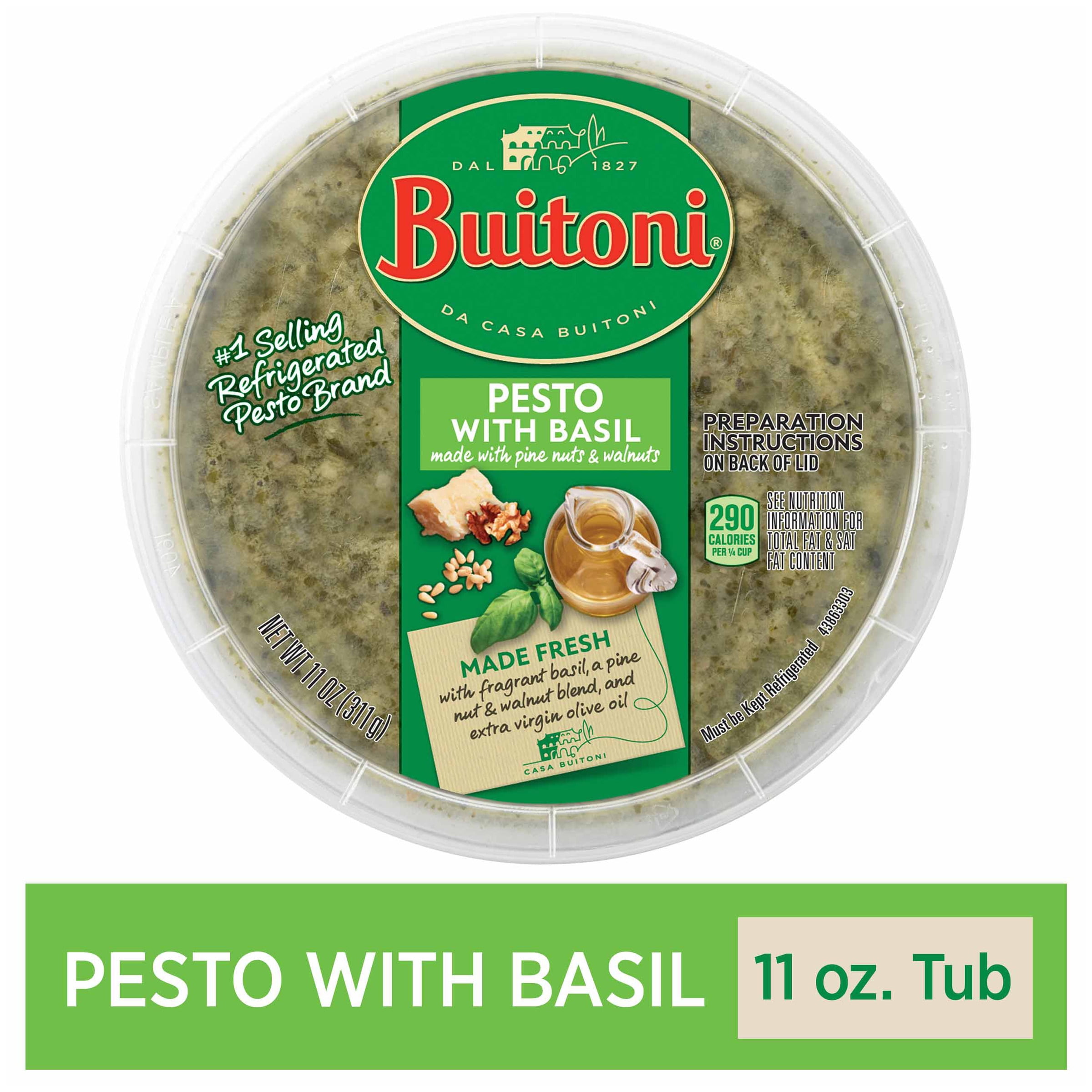 BUITONI Pesto with Basil 11 oz. Tub Walmart