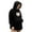 Black, variant on Pet Care Hoodie Long Sleeve Warm Fall Winter Pullover Sweatshirt with Cat Pouch for Outdoor Cat Walking