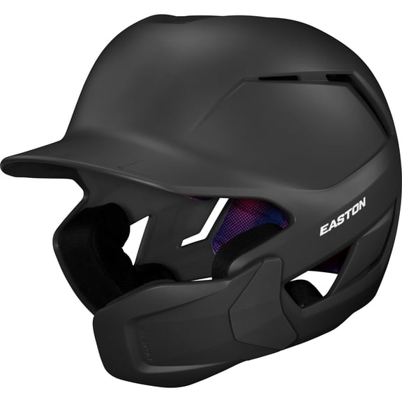 Easton Z50 Baseball Batting Helmet with Multi-Adjust Jaw Guard Matte S/M Black