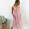 thumbnail image 2 of AMERTEER Robes à Imprimé Floral pour Femmes Été Aguichant Col en V Robe Longue Élégante Décontractée Sans Manches Dos Nu Robe de Soirée, 2 of 3