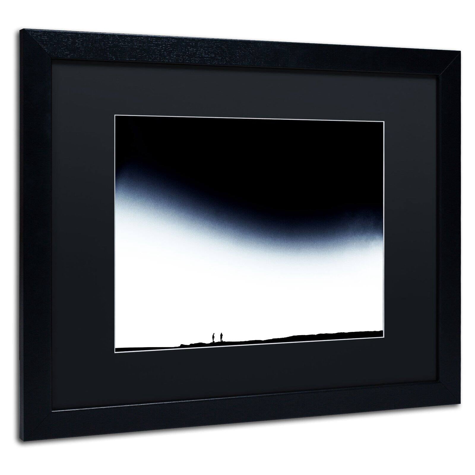 Trademark Fine Art "The Story of Us" Canvas Art by Beata Czyzowska Young, Black Matte, Black Frame