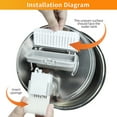 thumbnail image 5 of Pet Water Fountain Filters, Compatible with 3.2L/108oz Stainless Steel Cat Water Fountain,10 Filters with 2 Sponges Replacement Set, Multi-Filtration System, 5 of 6
