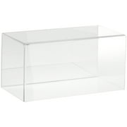 Plymor Clear Acrylic Display Case with No Base (Mirror Back), 10" W x 5" D x 5" H