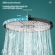 thumbnail image 4 of Cabezal de ducha de alta presión extragrande de 25 cm | Potente salida de agua para baja presión | Panel desmontable para una fácil limpieza | Construcción ABS duradera en negro o plateado, 4 of 6