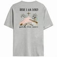thumbnail image 3 of HERE I AM LORD ISAIAH 6:8 Christian Print T-shirts Scripture Graphic Tees for Church Services & Faith Tops Based Daily Outfits Gray,L, 3 of 6