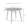 thumbnail image 3 of Round Dining Table - Mid-Century Modern Wood Table - 41" Diameter - Dining Room Table - Kitchen Table, 3 of 7