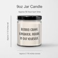 thumbnail image 3 of Crane Operator Gifts: Retired Crane Operator. Figure It Out Yourself. 9oz Vanilla Soy Candle for Christmas, 3 of 3