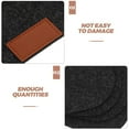 thumbnail image 4 of Dark Grey Felt Cloth Placemats Set,12 Pcs 17x12 inch Heat Resistant Table Place Mats with Drink  and Cutlery Pouch Holder,Insulation Felt Mats for Home Kitchen By Yahome, 4 of 7
