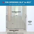thumbnail image 6 of Cardinal Gates Auto-Lock Baby & Pet Indoor Adjustable Aluminum Safety Gate MG15 – White, 6 of 8