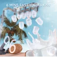 thumbnail image 5 of Ecozy Ice Maker, Portable Ice Maker, 26lb - 9pcs ice cube in 6 Min, Self-Cleaning,Ice Bags/Standing Ice Scoop/Ice Basket Kitchen Utensils(Green), 5 of 5