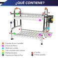 thumbnail image 2 of Escurridor De Platos De 2 Niveles Trastes Cocina 42 Cm Acero Inoxidable, 2 of 9