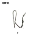 thumbnail image 2 of 100 Pieces Curtain Hooks Indoor Fix Windows Hardware Fittings Buckle Fixator Tool Drape Component Replacement Accessories Metal S Shaped Hanging Hook Type 2, 2 of 7