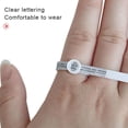 thumbnail image 3 of Ring Sizer Tape Finger Sizer Ring Size Measurement Tools Ring Sizer Tape with Magnifying Glass Function for Ring Size Measuring, 3 of 9