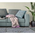 thumbnail image 4 of Amrita Sen Designs  20 x 20 in. Paisley Leaf Geo Broadcloth Indoor & Outdoor Zippered Pillow - Muted Blue, Beige & White, 4 of 4