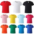 thumbnail image 2 of NOVEDAD DE VERANO 2023, ropa para niños, camiseta de Color sólido, ropa informal para niños, camisetas de algodón de manga corta para niños, camisetas de 1 a 10 años, 150cm Gao Jinjia LED, 2 of 2