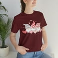 thumbnail image 4 of Valentines Day Shirts for Women Cute Gnomes T-Shirt Heart Printed Shirt, 4 of 4
