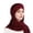 Z6-Wine, variant on LILIYA Hijab for Women, Muslim Long Turban Undercap Set, Instant Scarf, Prayer Clothes For Girls, Abaya, Solid Lightweight Long Adjustable Stretch Elastic Shawl