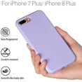 thumbnail image 5 of iPhone 7 Plus and iPhone 8 Plus Silicone Case - {Shock-Absorbent; Bumper Soft TPU Cover Case with Grip Silicone Material; Compatible with iPhone 8 Plus and iPhone 7 Plus - Purple Color, 5 of 6