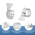 thumbnail image 4 of Abrazadera de Manguera de Acero Inoxidable Uxcell, 10 Pcs 14-27mm (0.6-1.1 Pulgadas) Ajustable, 4 of 6