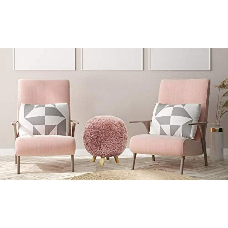Pink pouf seat discount