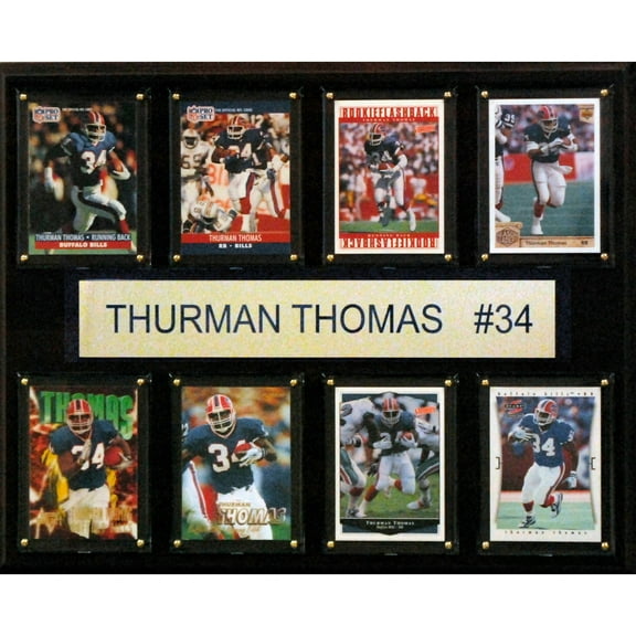 Thurman Thomas Buffalo Bills 12'' x 15'' Plaque