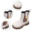 thumbnail image 5 of LYHaoo Girls Winter Warm Boots Waterproof Side Zipper Ankle Booties Sizes 10 White(3-4 Years), 5 of 6