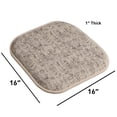 thumbnail image 2 of Broadway Memory Foam No Slip Back 16 x 16 Chair Pad Cushion 6 Pack - Cream-Chocolate, 2 of 7