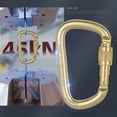 thumbnail image 4 of Opolski 45KN D-shaped Carabiner High Load-bearing Steel Climbing Main Lock for Mountaineering, 4 of 7