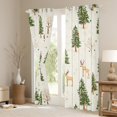 thumbnail image 3 of Castle Fairy Kids Animal Deer Curtains Pack of 2 (42x84 Each),Christmas Tree Curtains Blackout,Happy New Year Bedroom Curtains,Ultra Soft Home Decor, 3 of 6