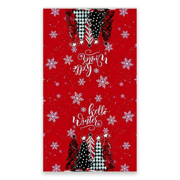 Rvkxad Christmas Tree Pattern Kitchen Towel, 45x66cm Absorbent Washcloth for Holiday Decor and Cross-border Sports, Decorative Towel, Christmas Towel